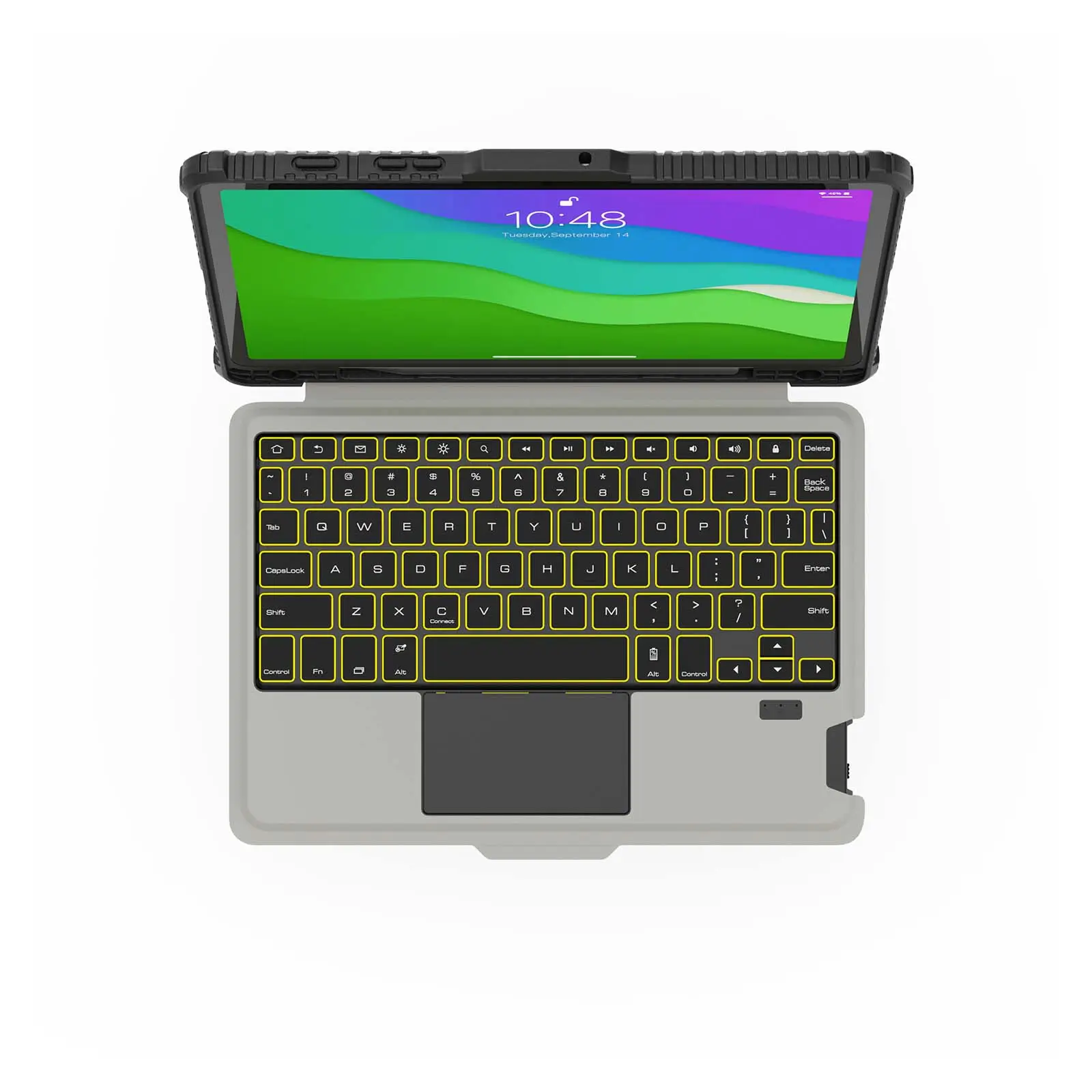 Bumper Combo Backlit Keyboard Case (Black) for Galaxy Tablet Series - Image 31