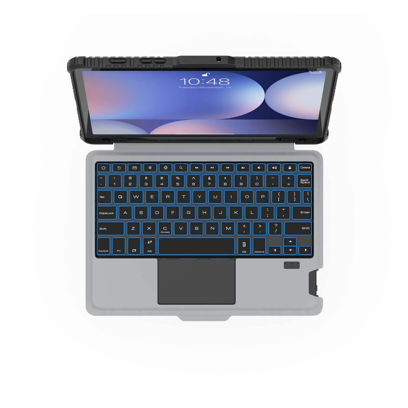 Bumper Combo Backlit Keyboard Case (Black) for Galaxy Tablet Series - Image 46
