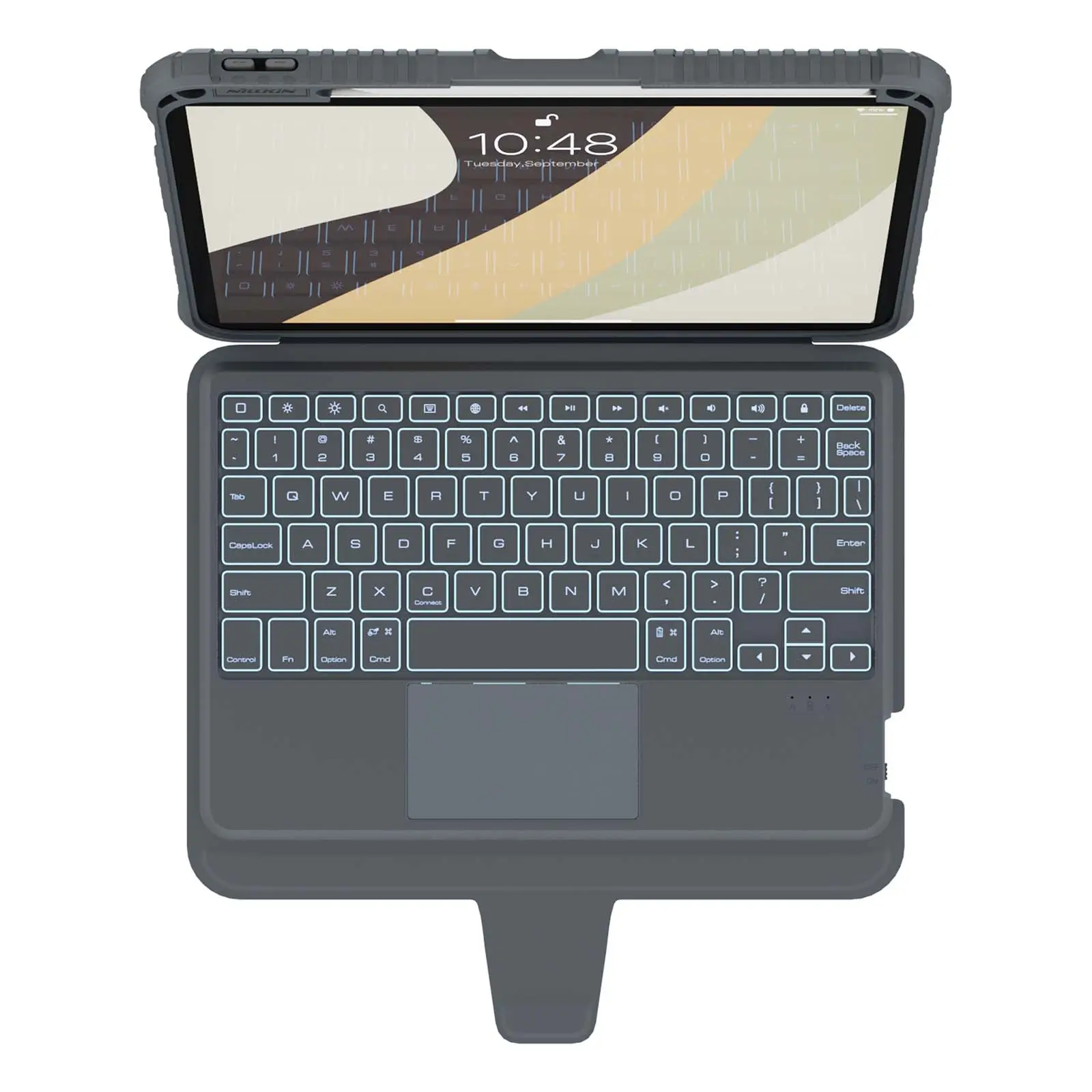 Bumper Combo Backlit Keyboard Case (Grey) for iPad Series - Image 10