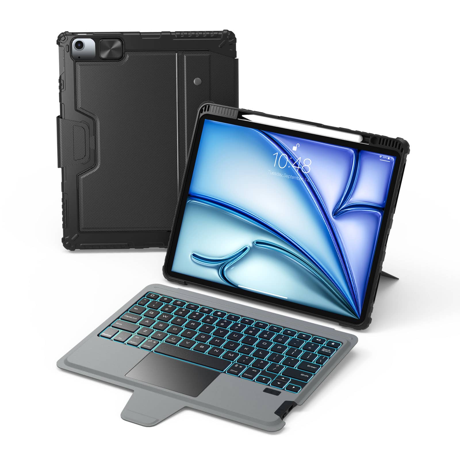 Bumper Combo Backlit Keyboard Case (Black) for iPad Series - Image 39