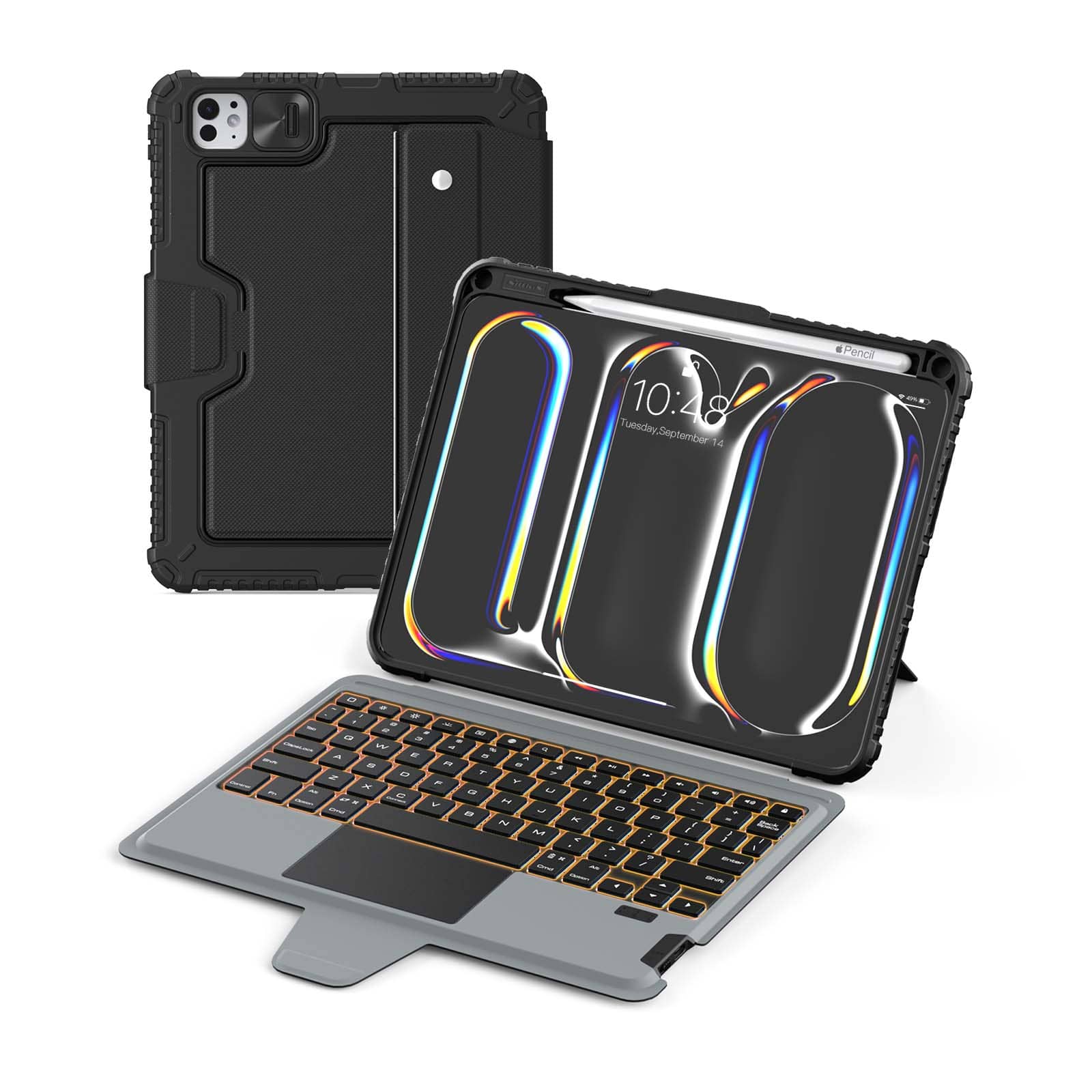 Bumper Combo Backlit Keyboard Case (Black) for iPad Series - Image 53