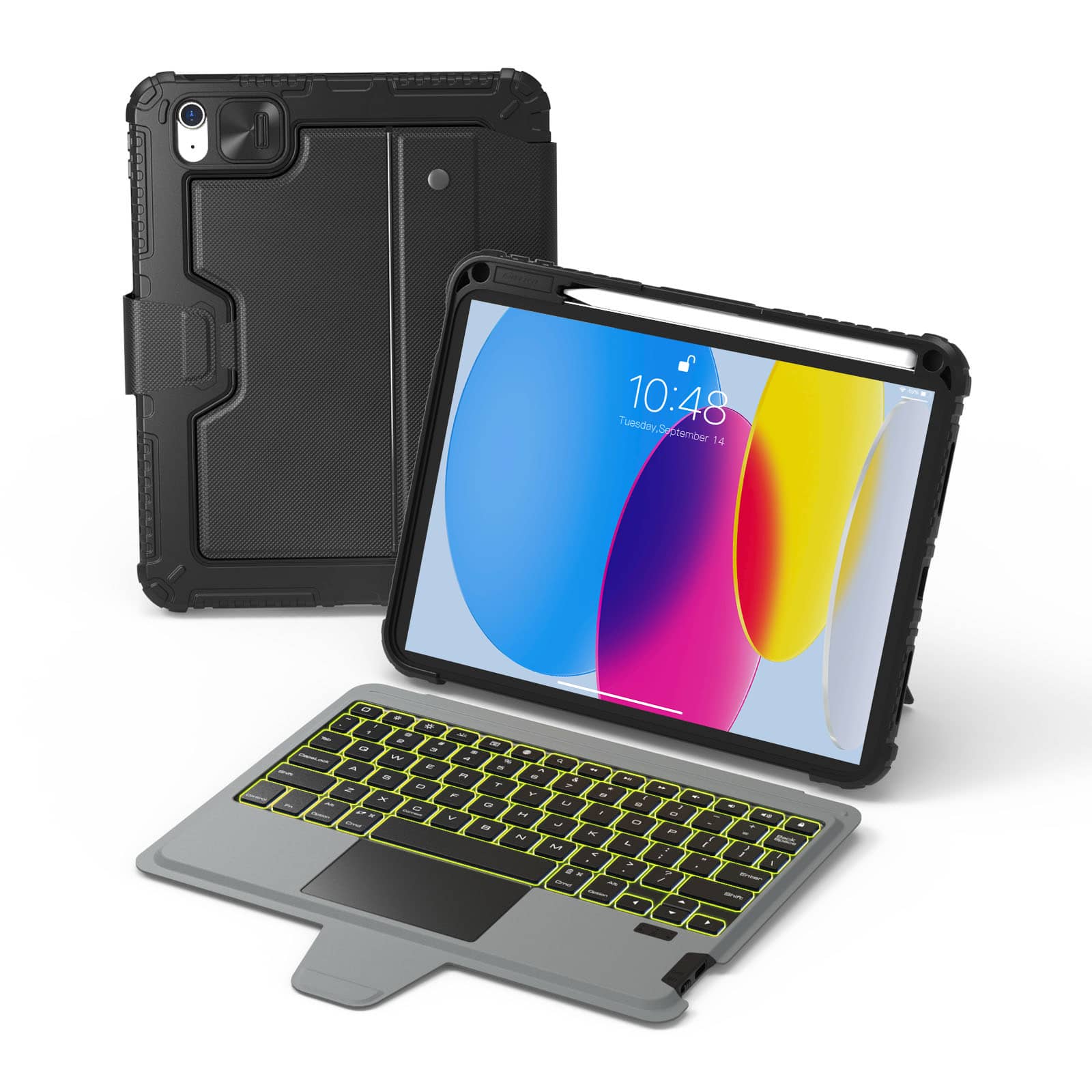 Bumper Combo Backlit Keyboard Case (Black) for iPad Series - Image 69