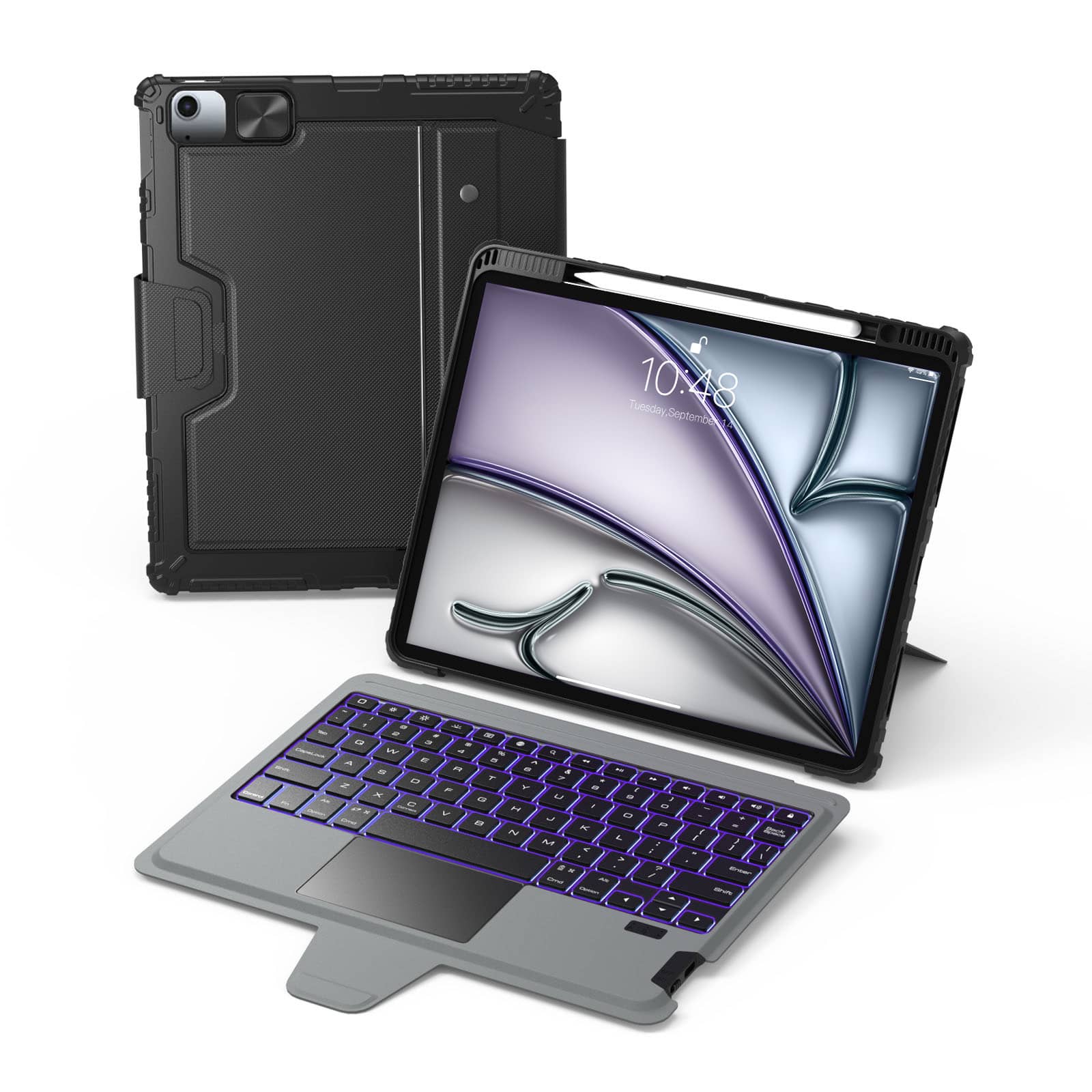 Bumper Combo Backlit Keyboard Case (Black) for iPad Series - Image 76