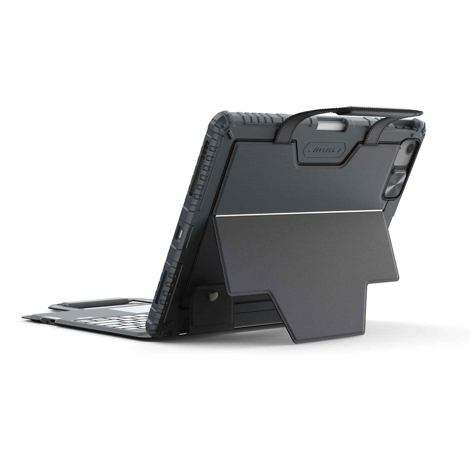 Carry Go Portable Handle Backlit Keyboard Case (Grey) for iPad Series - Image 18