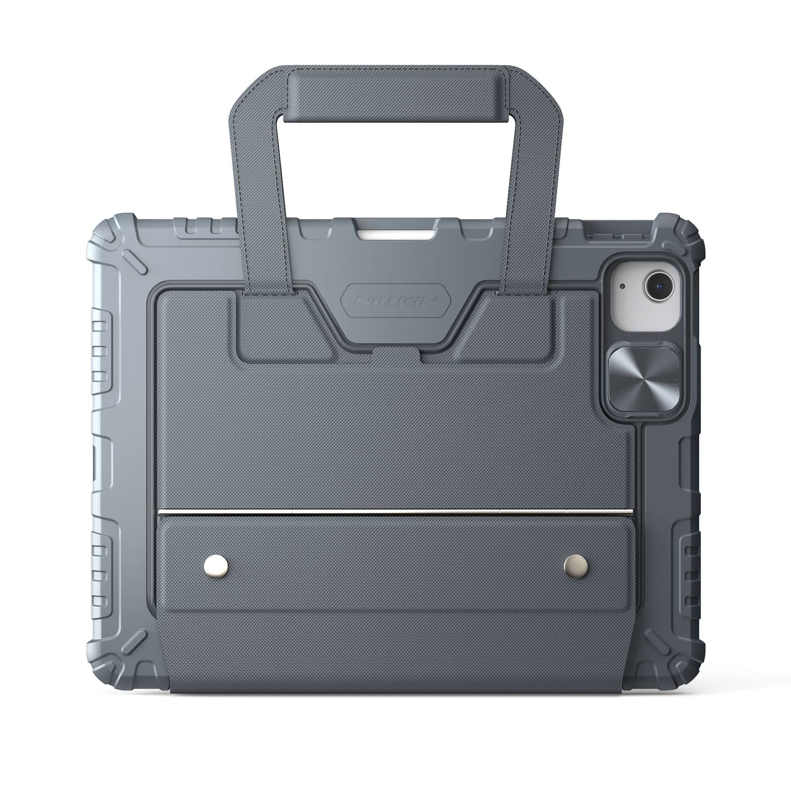 Carry Go Portable Handle Backlit Keyboard Case (Grey) for iPad Series - Image 3
