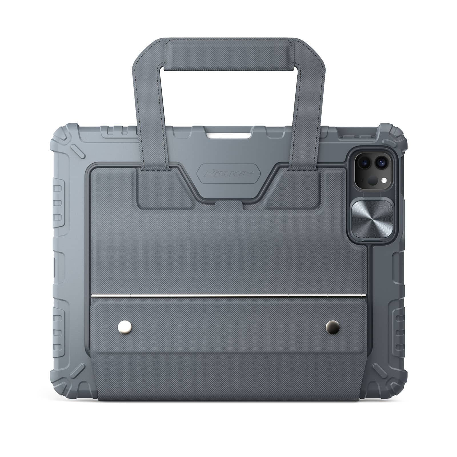 Carry Go Portable Handle Backlit Keyboard Case (Grey) for iPad Series - Image 7