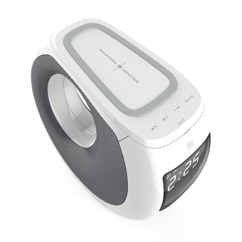 Cozy MC1 Bluetooth Speaker with Wireless Charging & LCD Time Display - Image 3