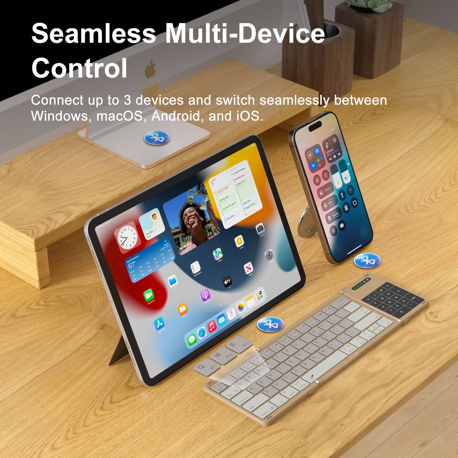 Cube Pocket Foldable Keyboard & Dual-Magnet Grip Holder - Image 14
