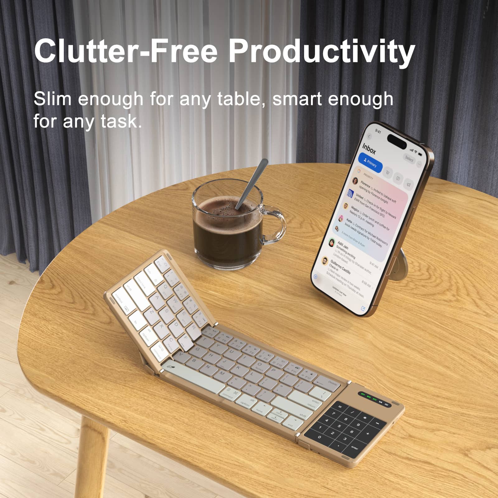 Cube Pocket Foldable Keyboard & Dual-Magnet Grip Holder - Image 15