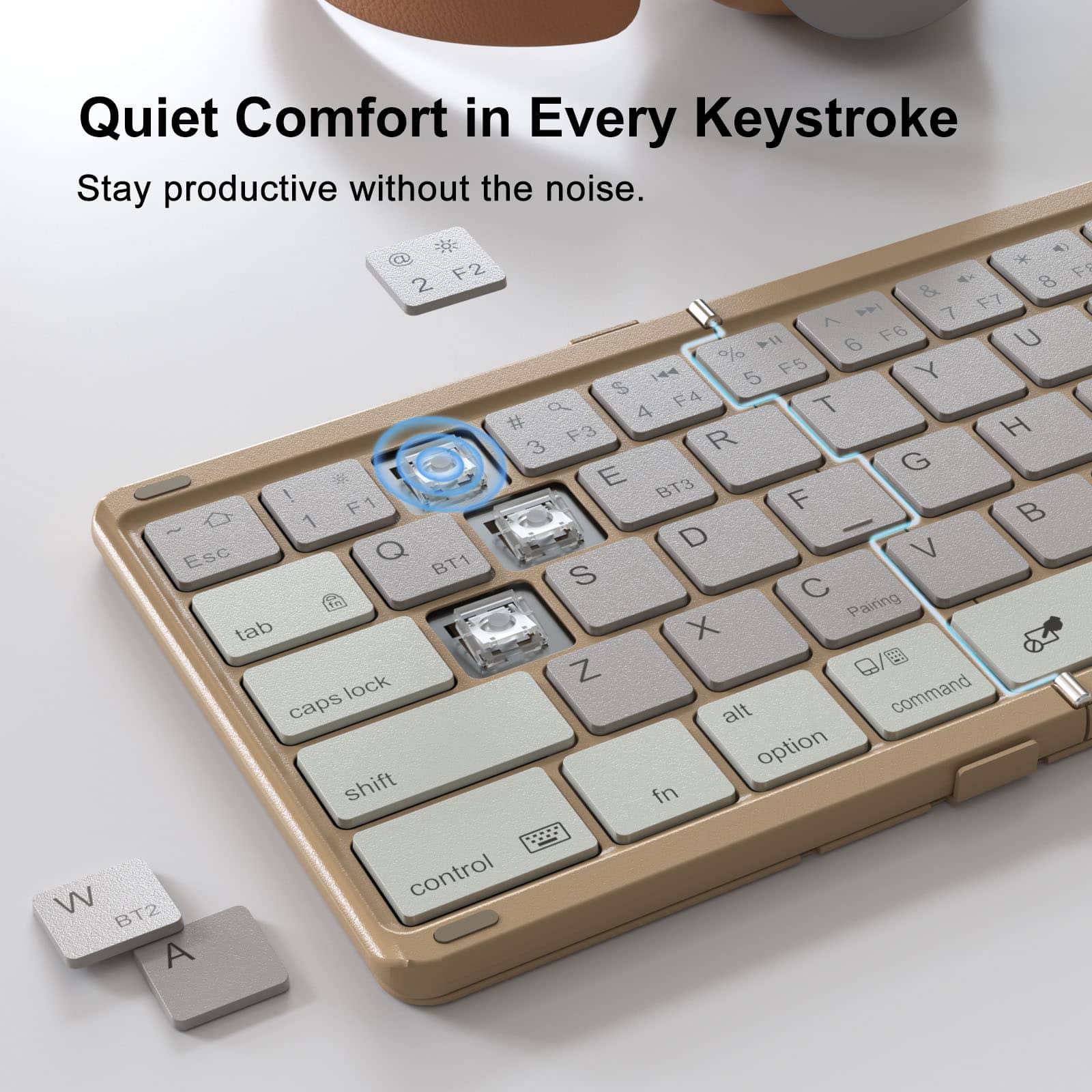 Cube Pocket Foldable Keyboard & Dual-Magnet Grip Holder - Image 16
