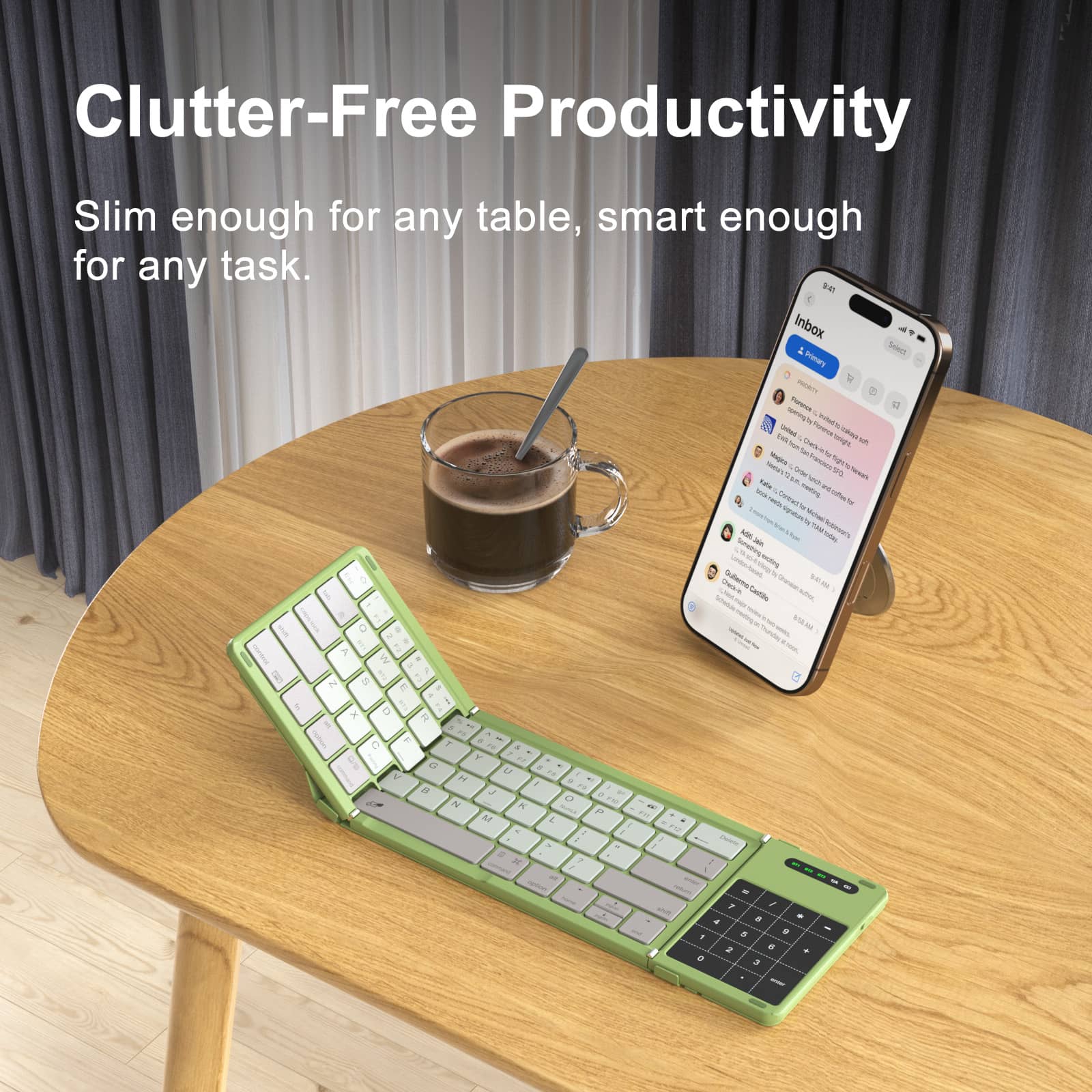 Cube Pocket Foldable Keyboard & Dual-Magnet Grip Holder - Image 25