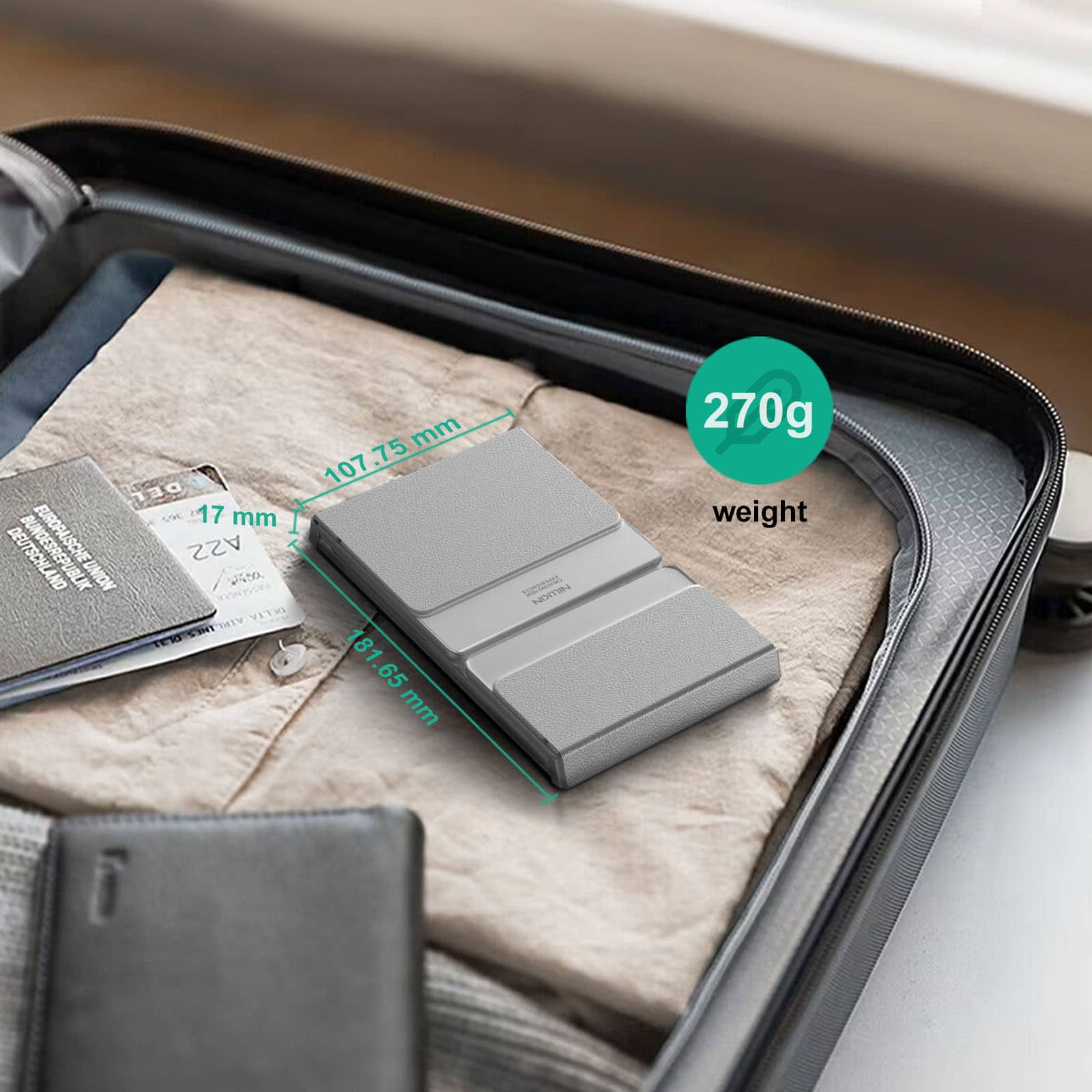 Cube Pocket Foldable Keyboard & Dual-Magnet Grip Holder - Image 6