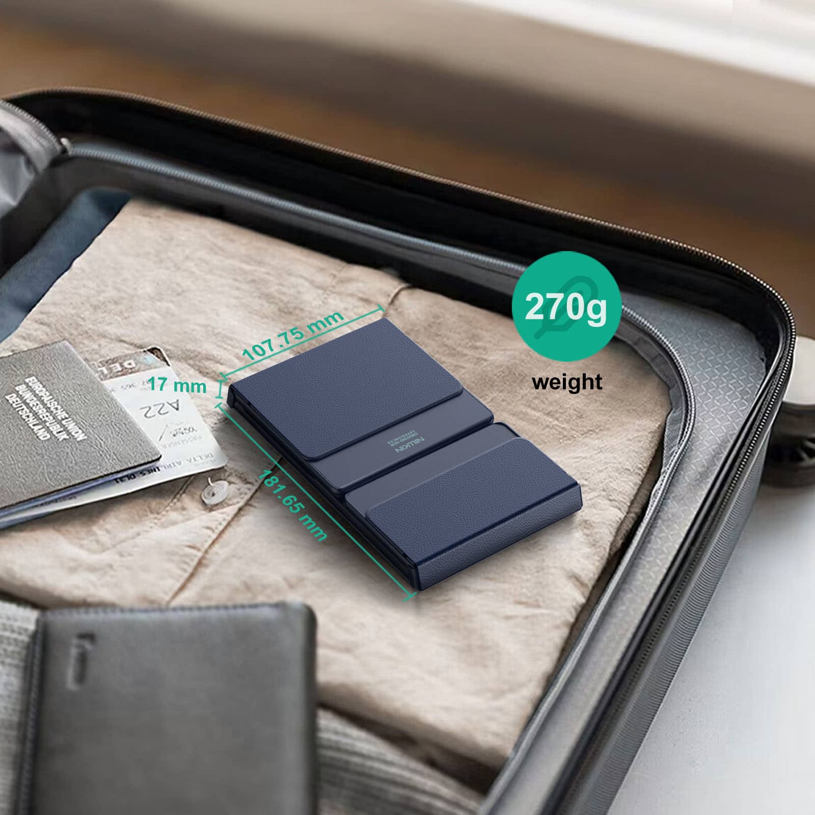 Cube Pocket Foldable Keyboard & FiberSnap Triple Phone Grip Holder - Image 18