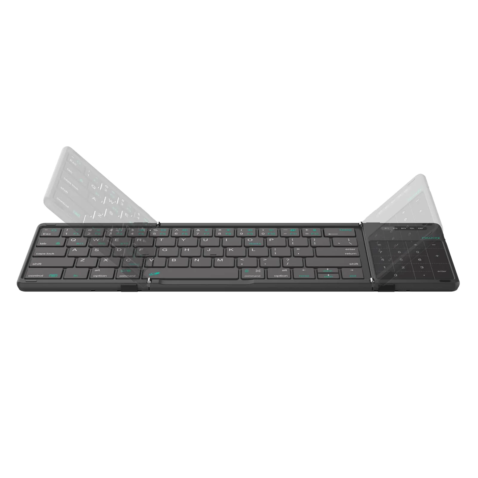 Cube Pocket Foldable Keyboard & FiberSnap Triple Phone Grip Holder - Image 3