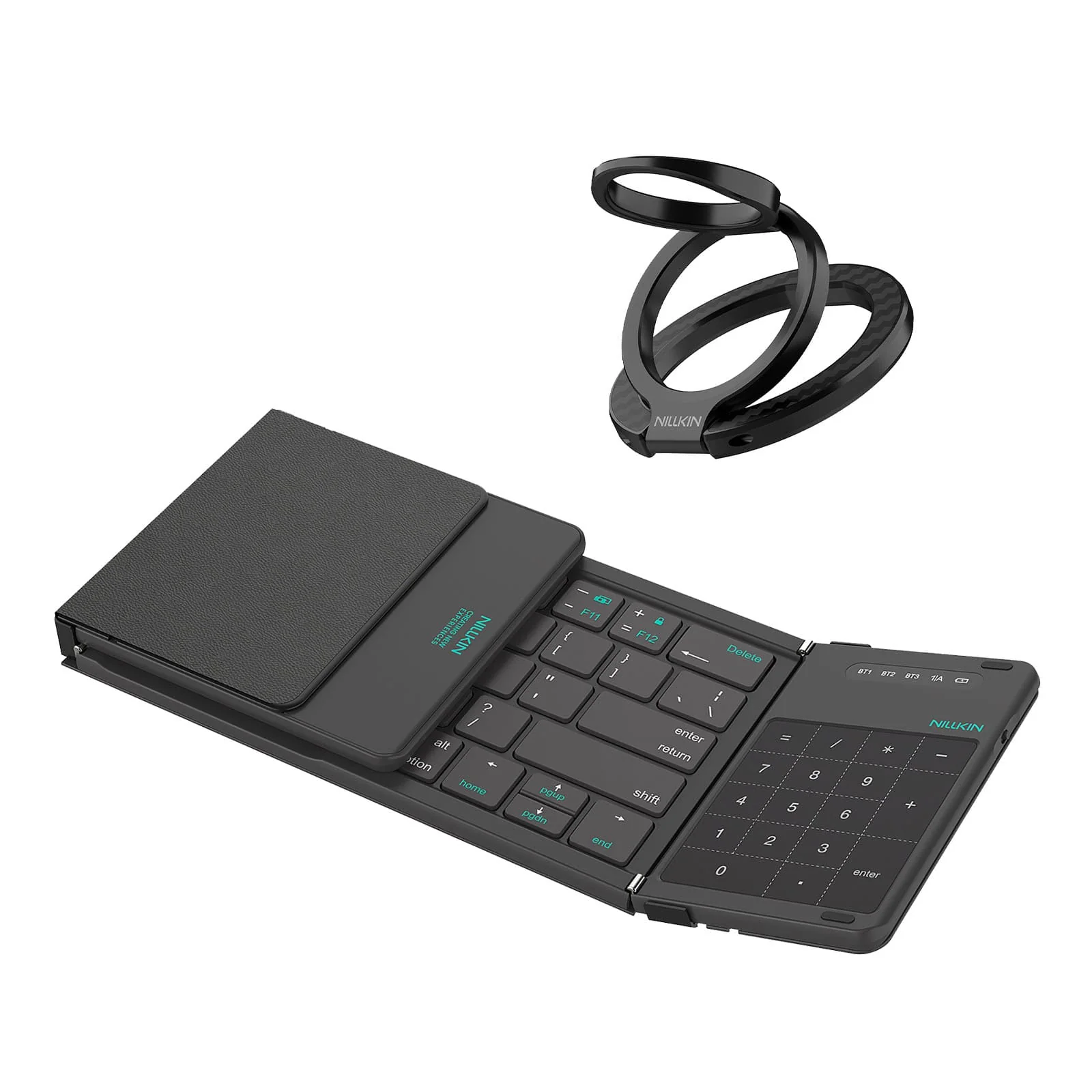 Cube Pocket Foldable Keyboard & FiberSnap Triple Phone Grip Holder - Image 56