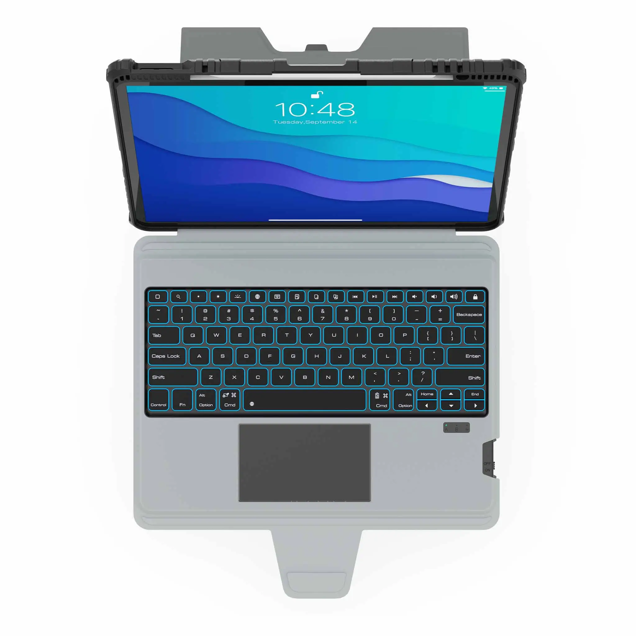 Custom Engraved Name Backlit Keyboard Case with Gift Box for iPad Series - Image 18