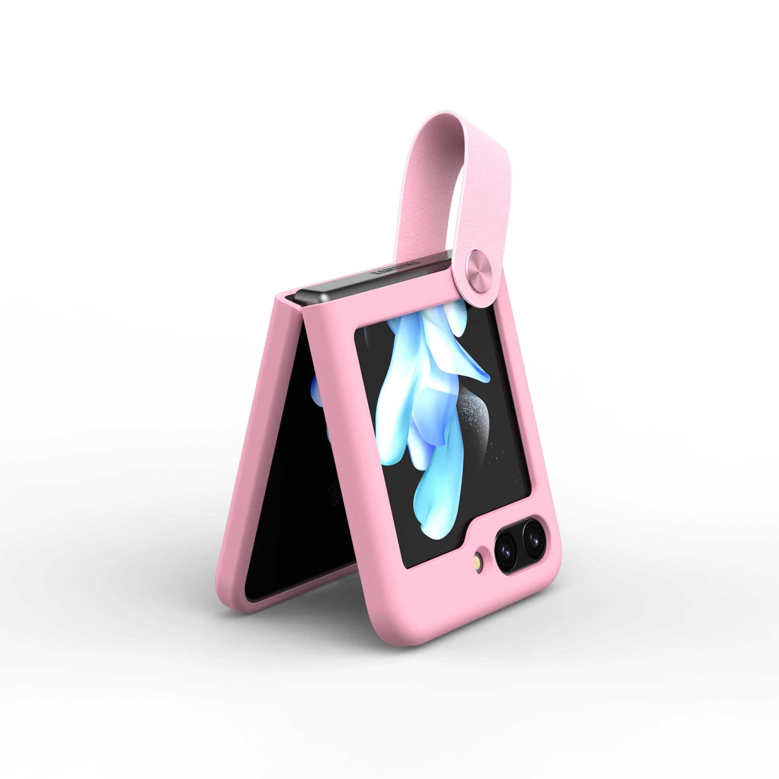 Flex Flip Finger Strap Liquid Silicone Case for Galaxy Z Flip 5 - Image 14