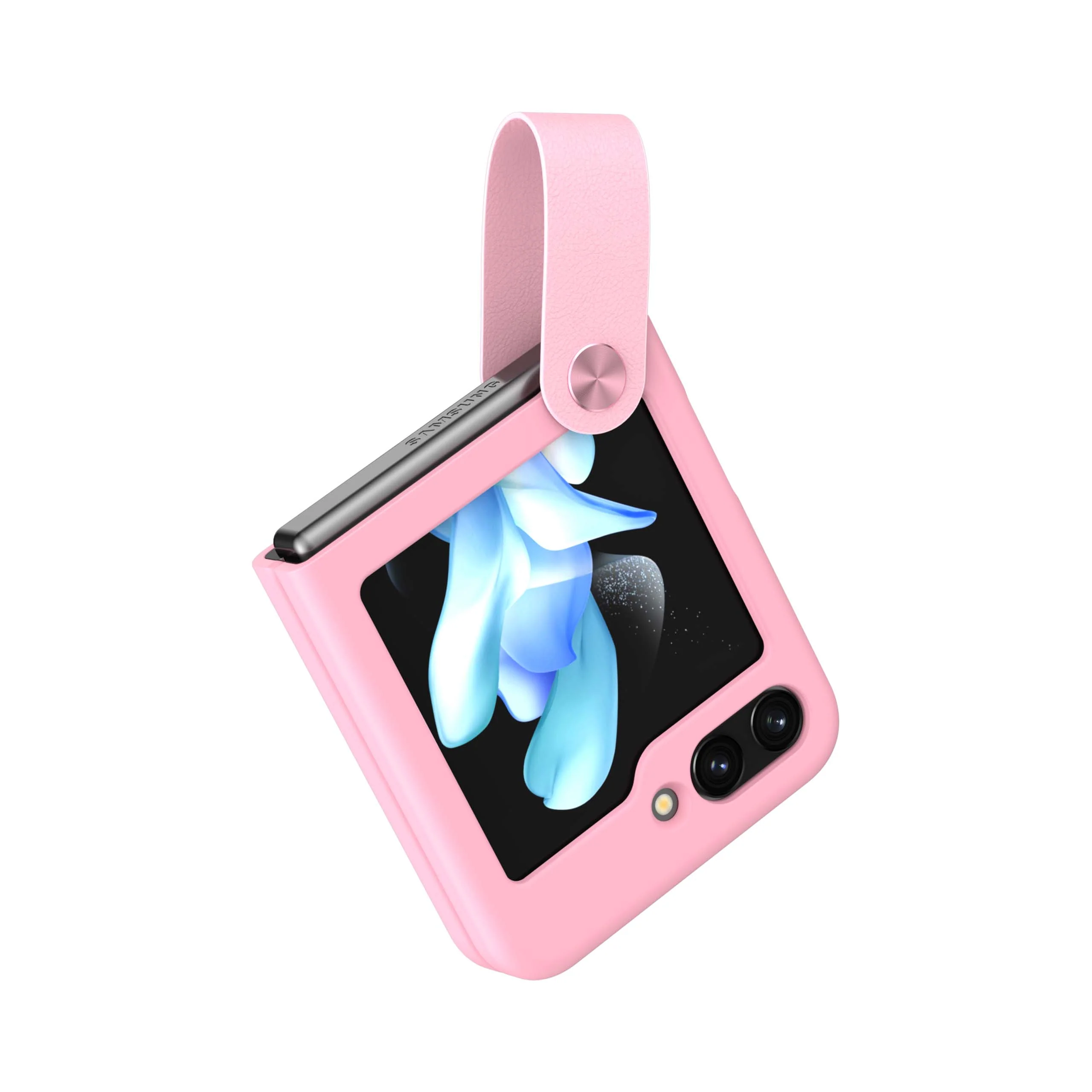 Flex Flip Finger Strap Liquid Silicone Case for Galaxy Z Flip 5 - Image 15