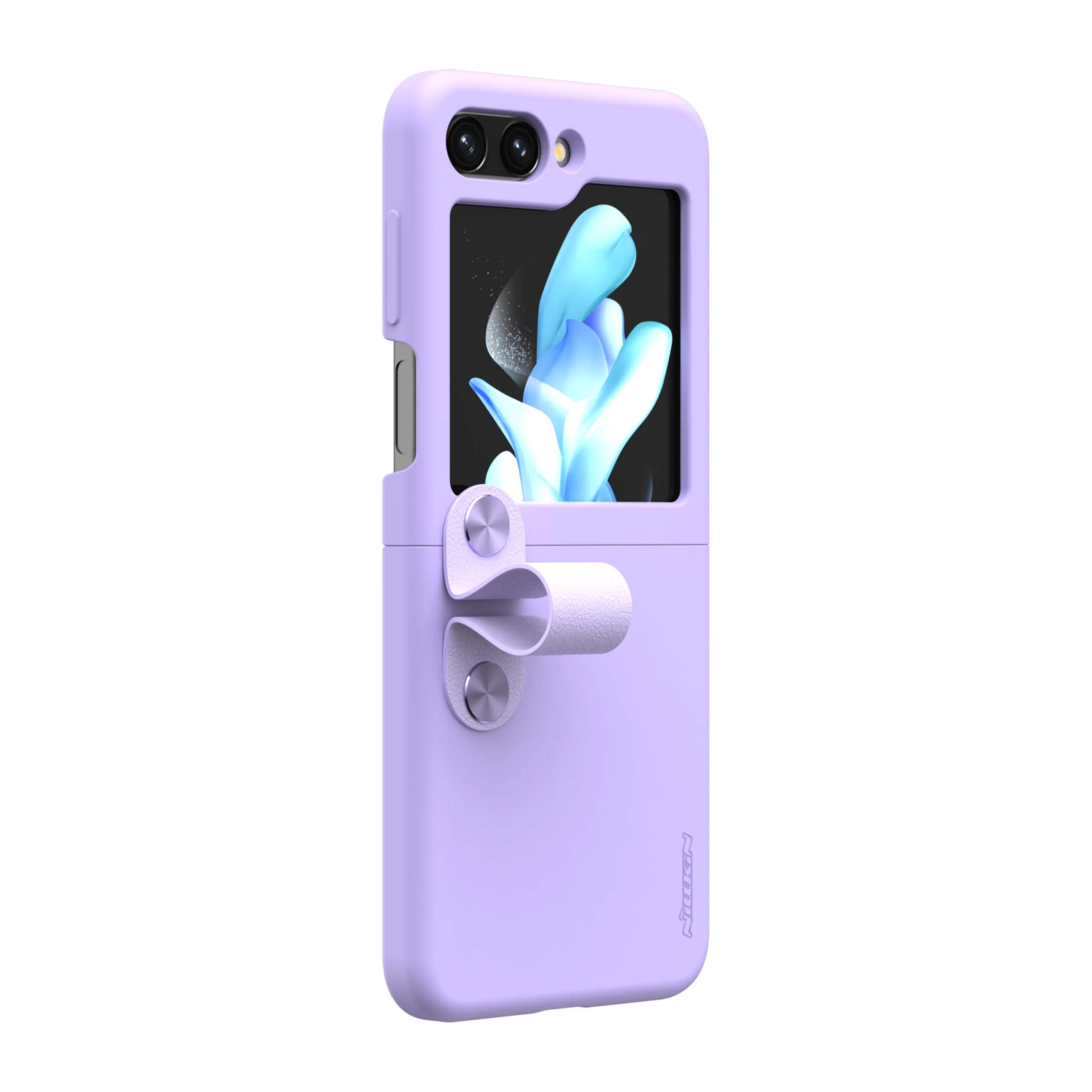 Flex Flip Finger Strap Liquid Silicone Case for Galaxy Z Flip 5 - Image 18