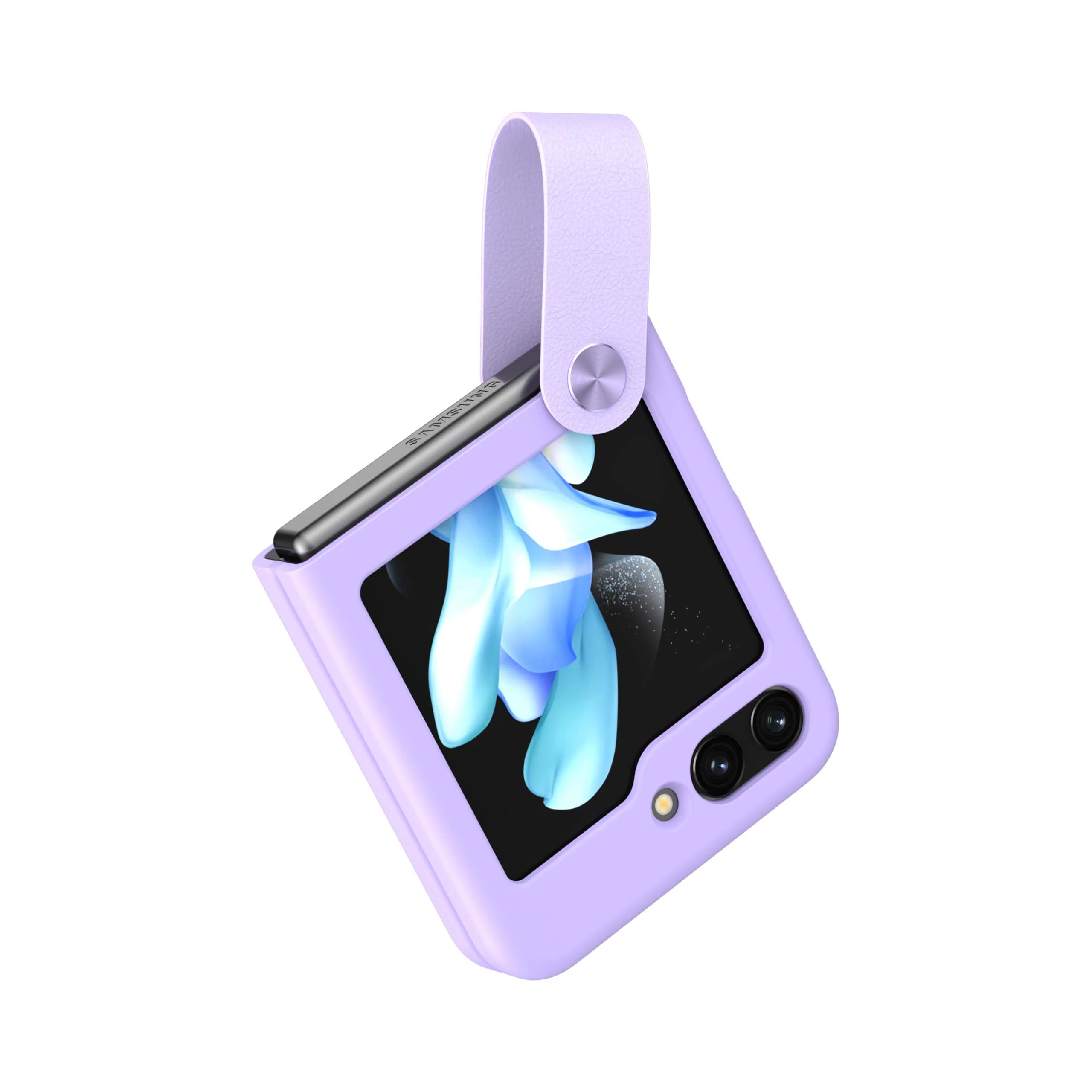Flex Flip Finger Strap Liquid Silicone Case for Galaxy Z Flip 5 - Image 20