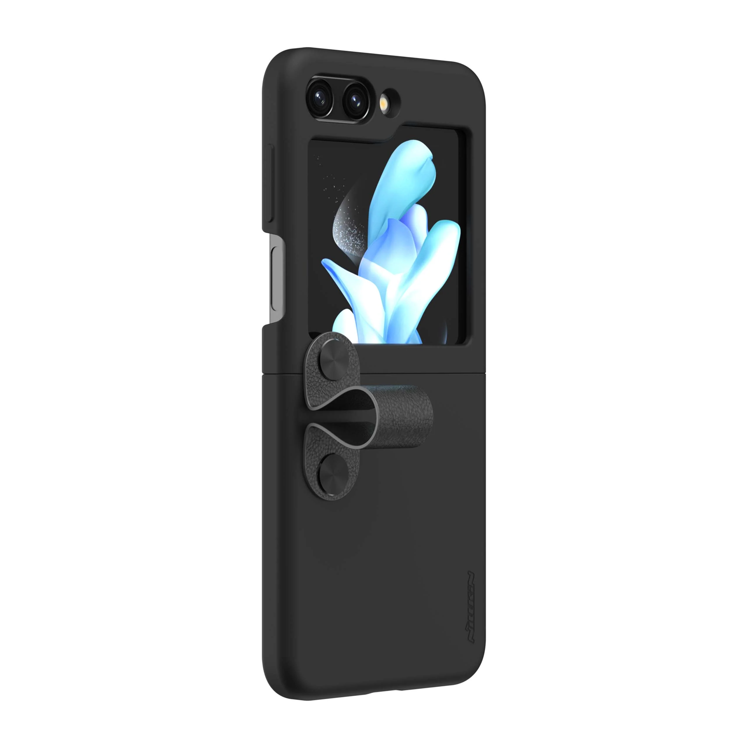 Flex Flip Finger Strap Liquid Silicone Case for Galaxy Z Flip 5 - Image 8
