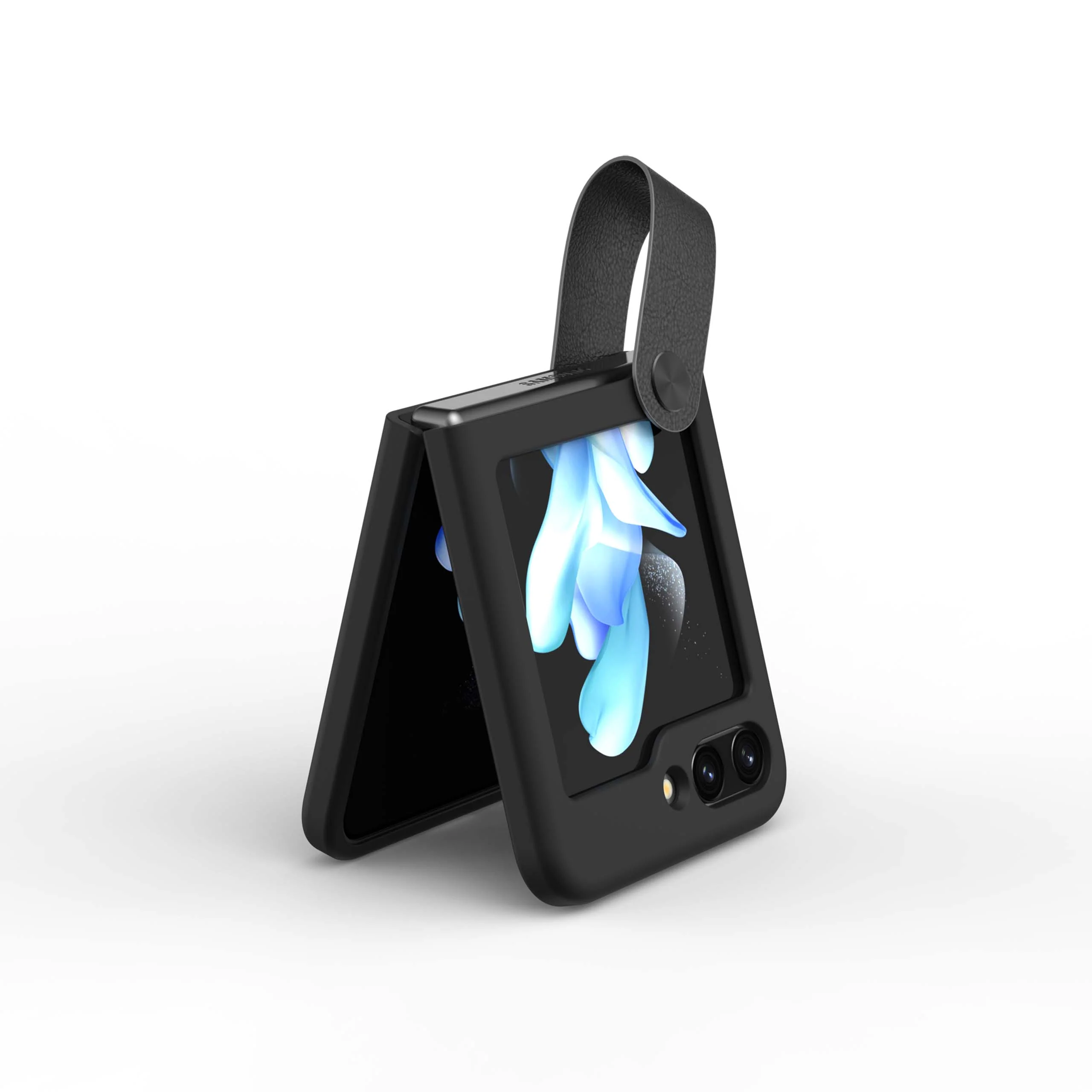 Flex Flip Finger Strap Liquid Silicone Case for Galaxy Z Flip 5 - Image 9