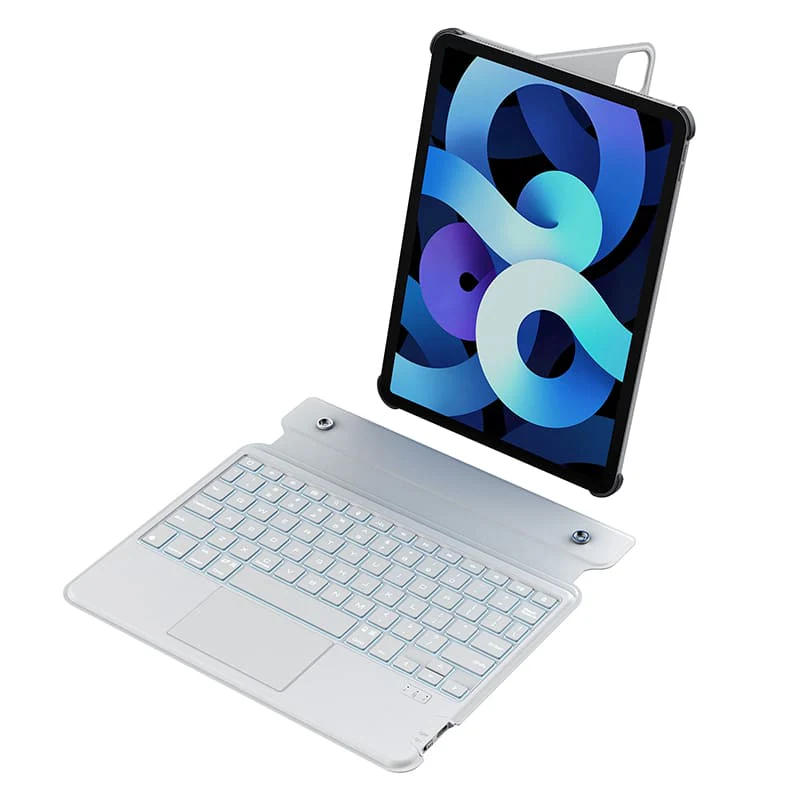 MagicEase Ultra-Slim Magnetic Backlit Keyboard Case (Grey) with Magnetic Charging Stand for iPad Series - Image 74