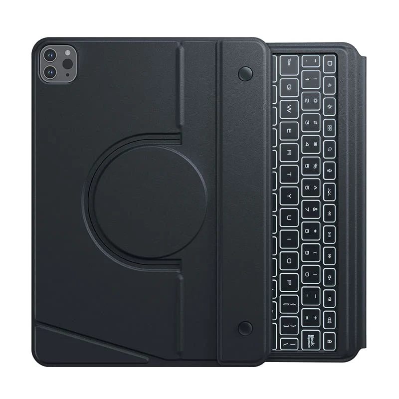 MagicEase Ultra-Slim Magnetic Backlit Keyboard Case (Midnight Black) with Magnetic Charging Stand for iPad Series - Image 76
