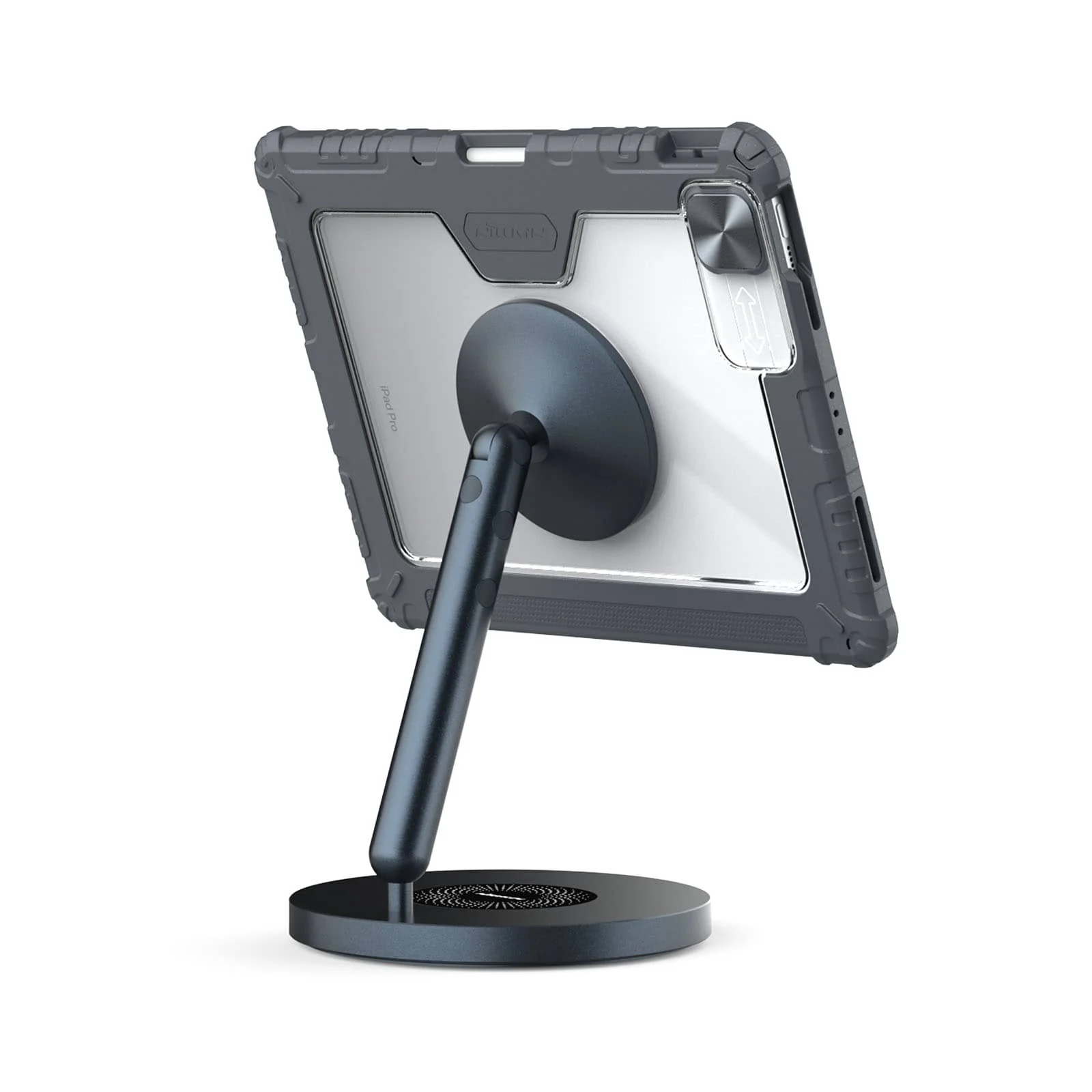 Magnetic Bumper Link Backlit Keyboard Case (Grey) with Magnetic Stand for iPad Series - Image 11