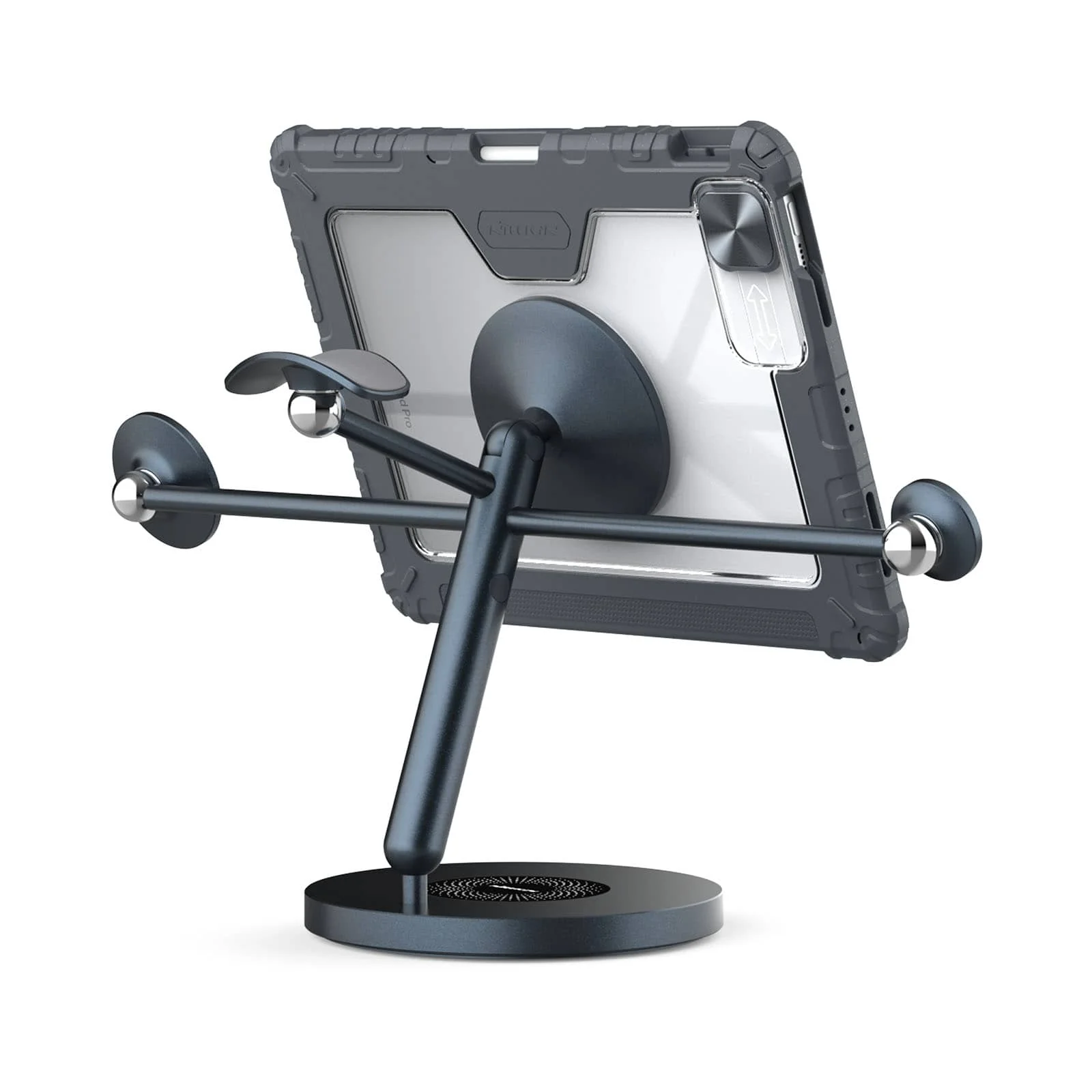 Magnetic Bumper Link Backlit Keyboard Case (Grey) with Magnetic Stand for iPad Series - Image 53