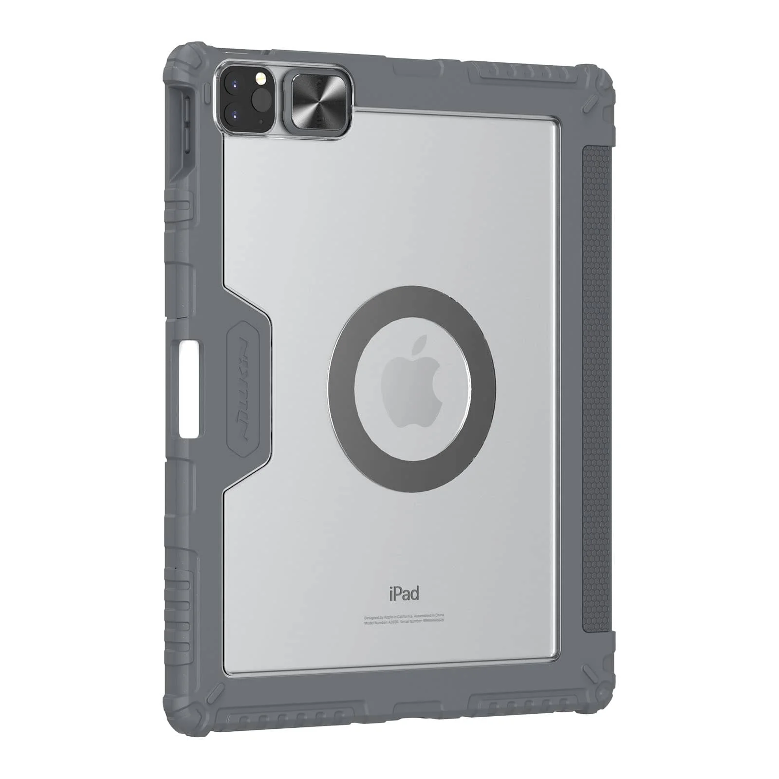 Magnetic Bumper Link Backlit Keyboard Case (Grey) with Magnetic Stand for iPad Series - Image 70