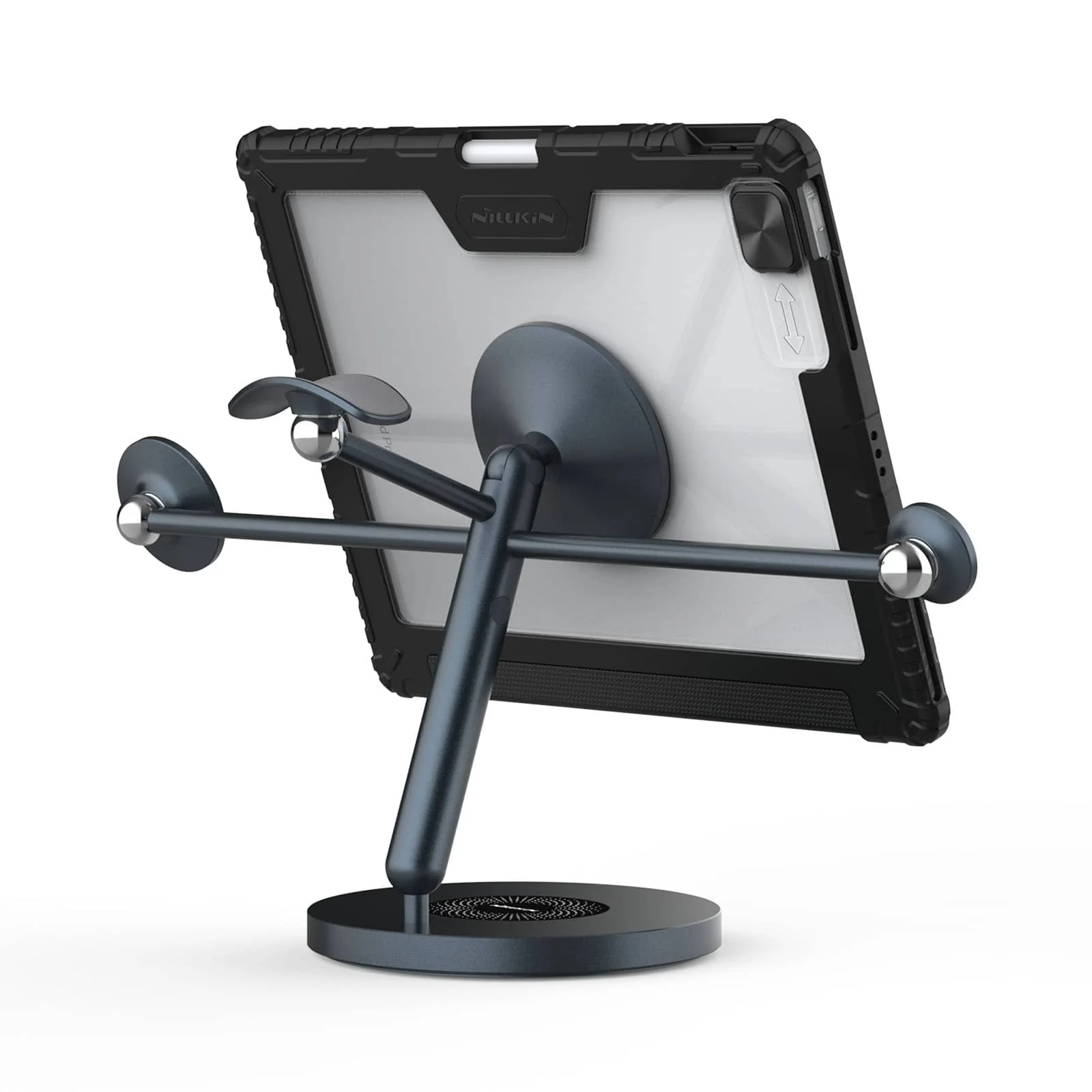 Magnetic Bumper Link Backlit Keyboard Case (Black) with Magnetic Stand for iPad Series - Image 123