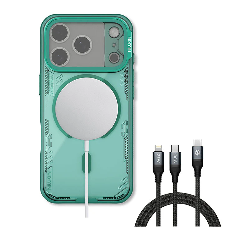 MagSafeĀ® Compatible Iceblade CamProp Case with Transparent Camera Cover & 2-in-1 Charging Cable for iPhone 17 Series - Image 13