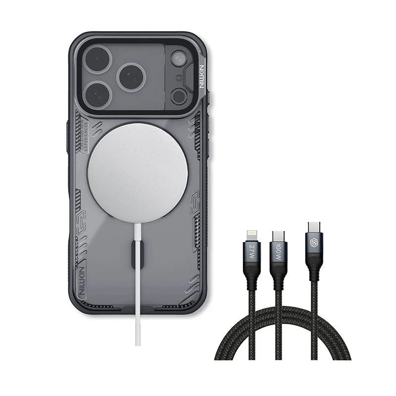 MagSafeĀ® Compatible Iceblade CamProp Case with Transparent Camera Cover & 2-in-1 Charging Cable for iPhone 17 Series - Image 25