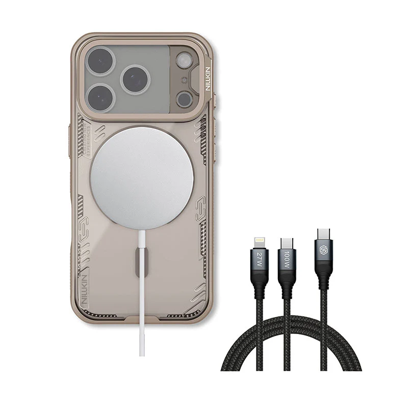 MagSafeĀ® Compatible Iceblade CamProp Case with Transparent Camera Cover & 2-in-1 Charging Cable for iPhone 17 Series - Image 43