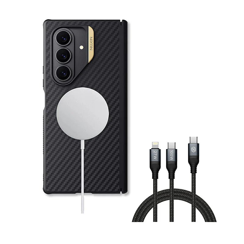 MagSafe® Compatible Kevlar® Case & 2-in-1 Charging Cable for Galaxy Z Fold 7 - Image 7