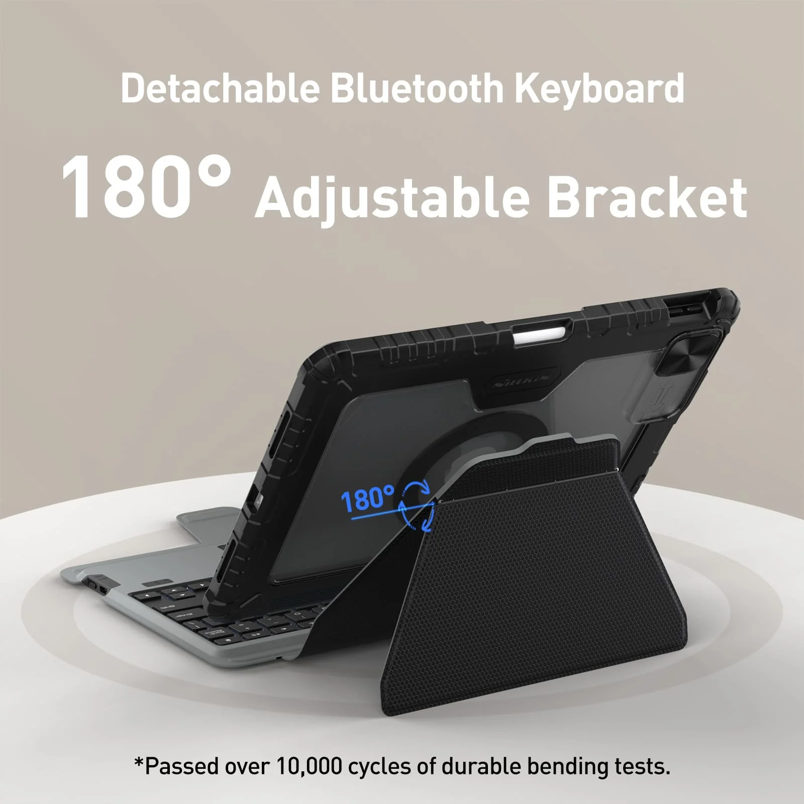Magnetic Bumper Link Backlit Keyboard Case (Black) for iPad Series - Image 111