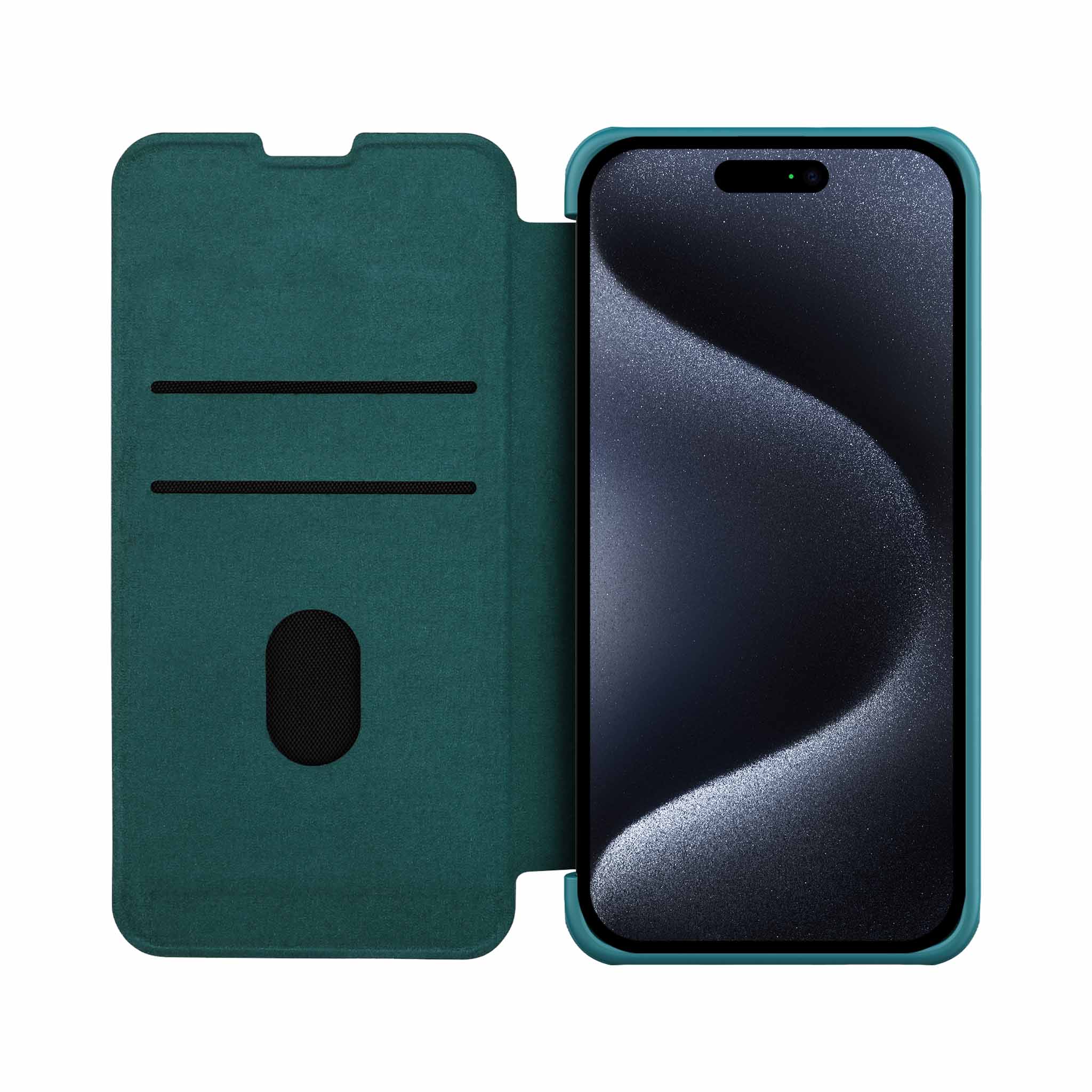 Qin Pro Plain Leather Case for iPhone 15 Series - Image 16