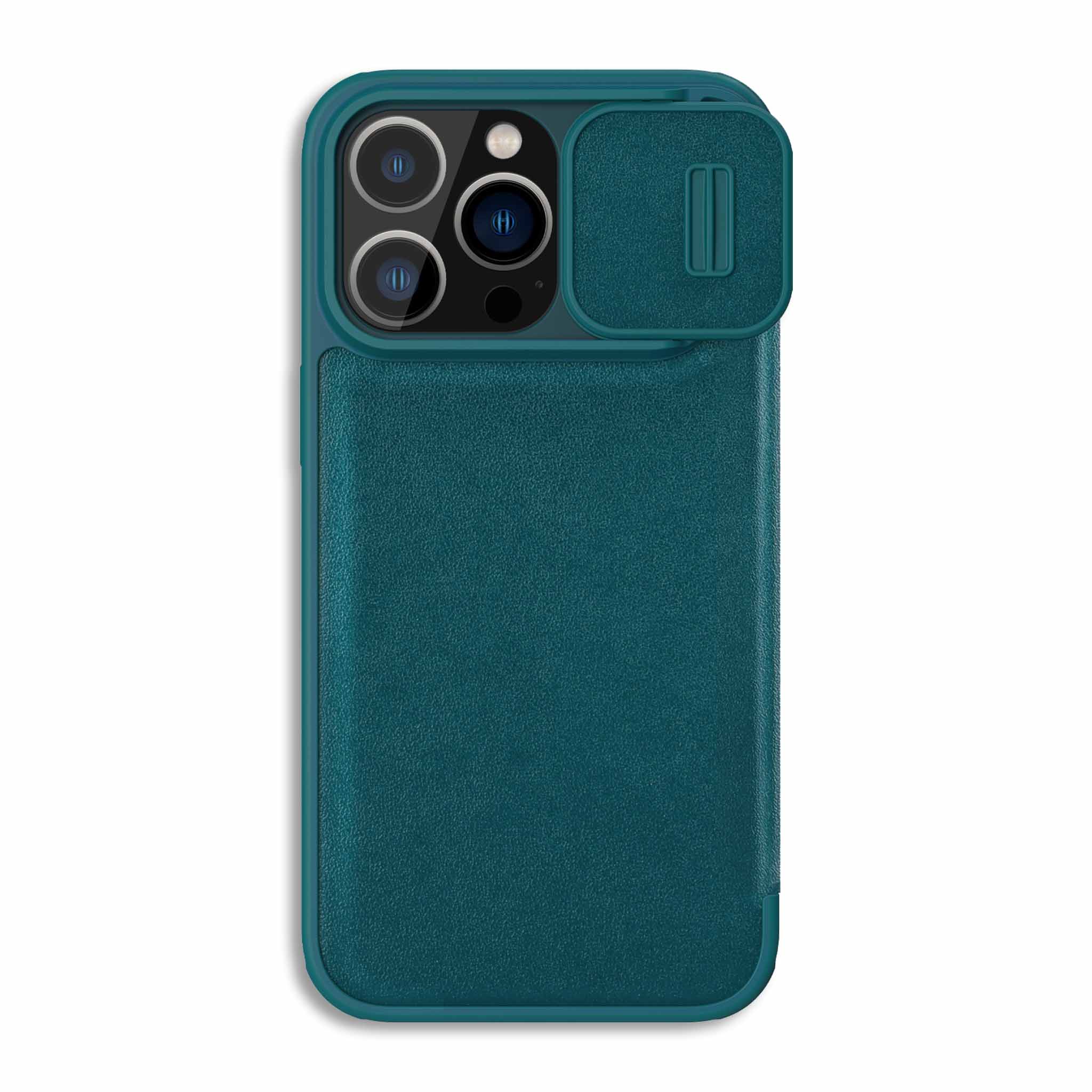 Qin Pro Plain Leather Case for iPhone 15 Series - Image 5