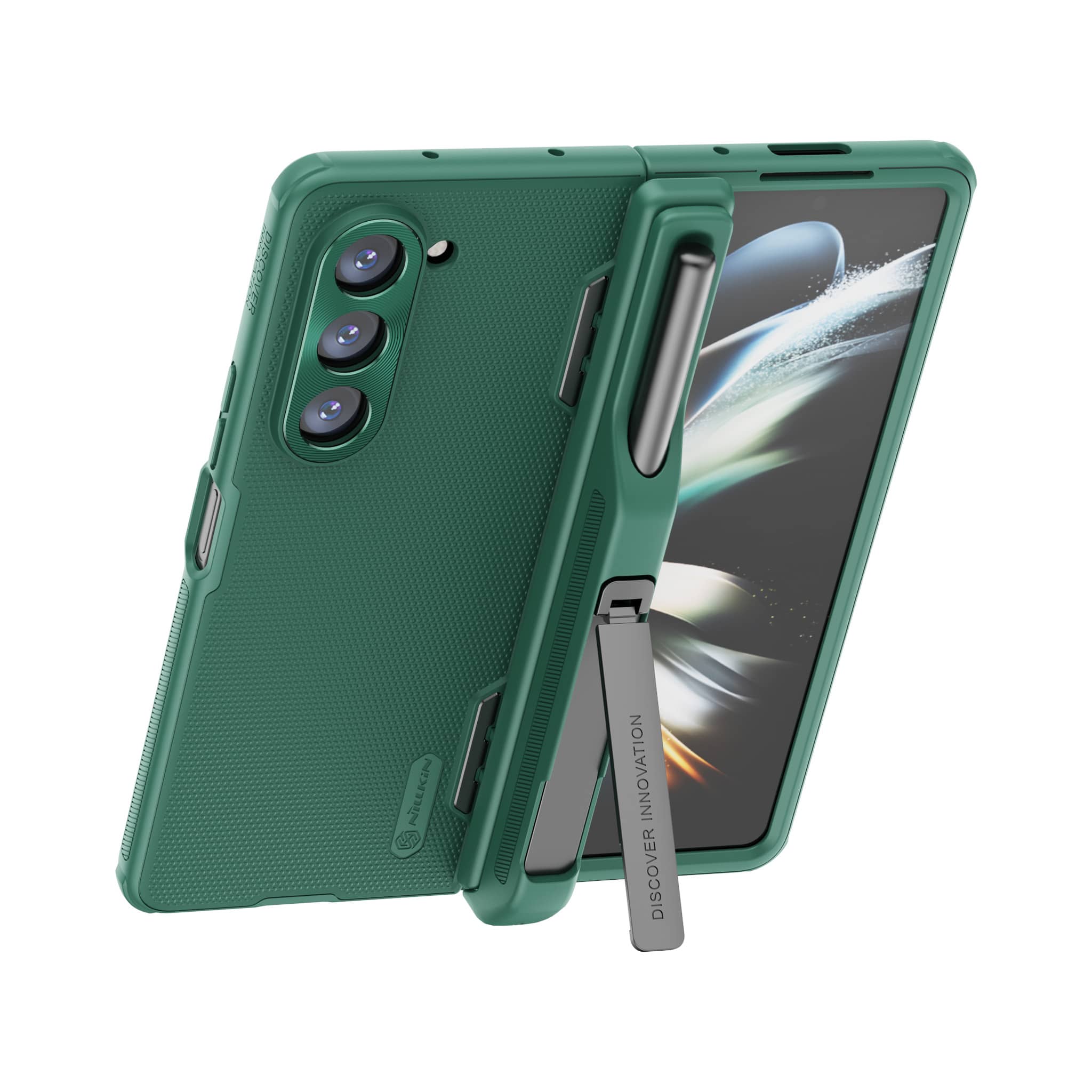 Super Frosted Shield Fold Case with Pen Holder for Galaxy Z Fold 5 - Image 10