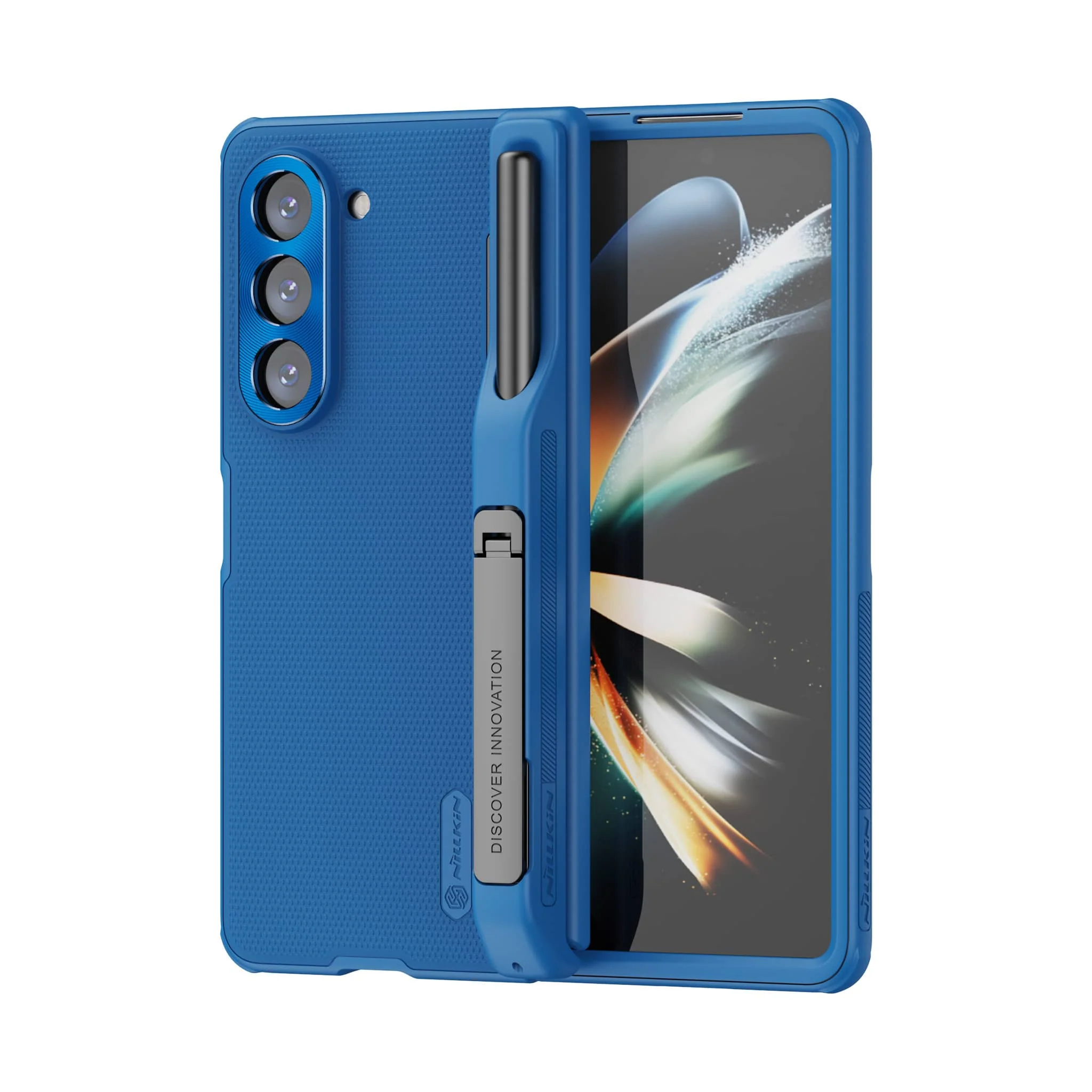 Super Frosted Shield Fold Case with Pen Holder for Galaxy Z Fold 5 - Image 12