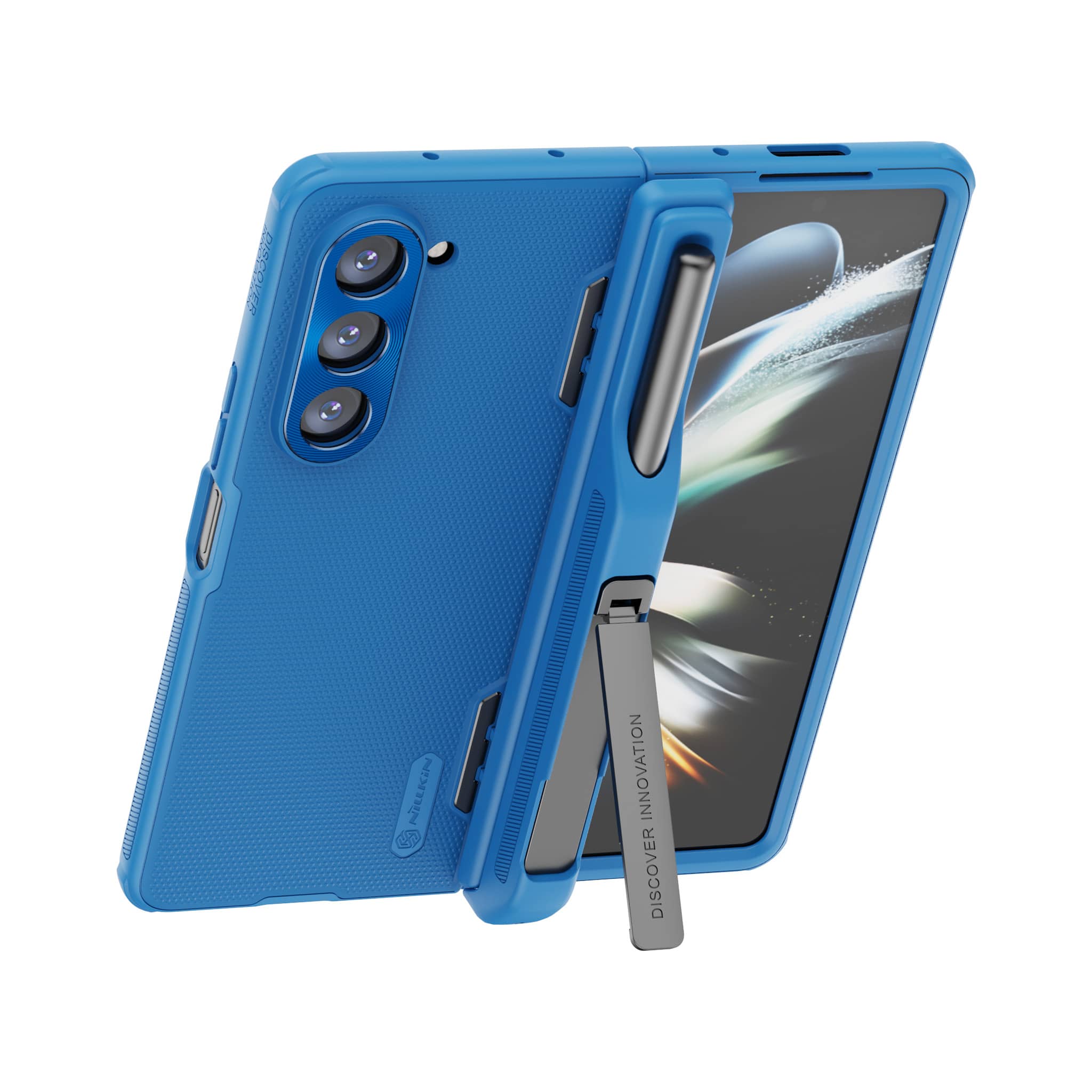 Super Frosted Shield Fold Case with Pen Holder for Galaxy Z Fold 5 - Image 15