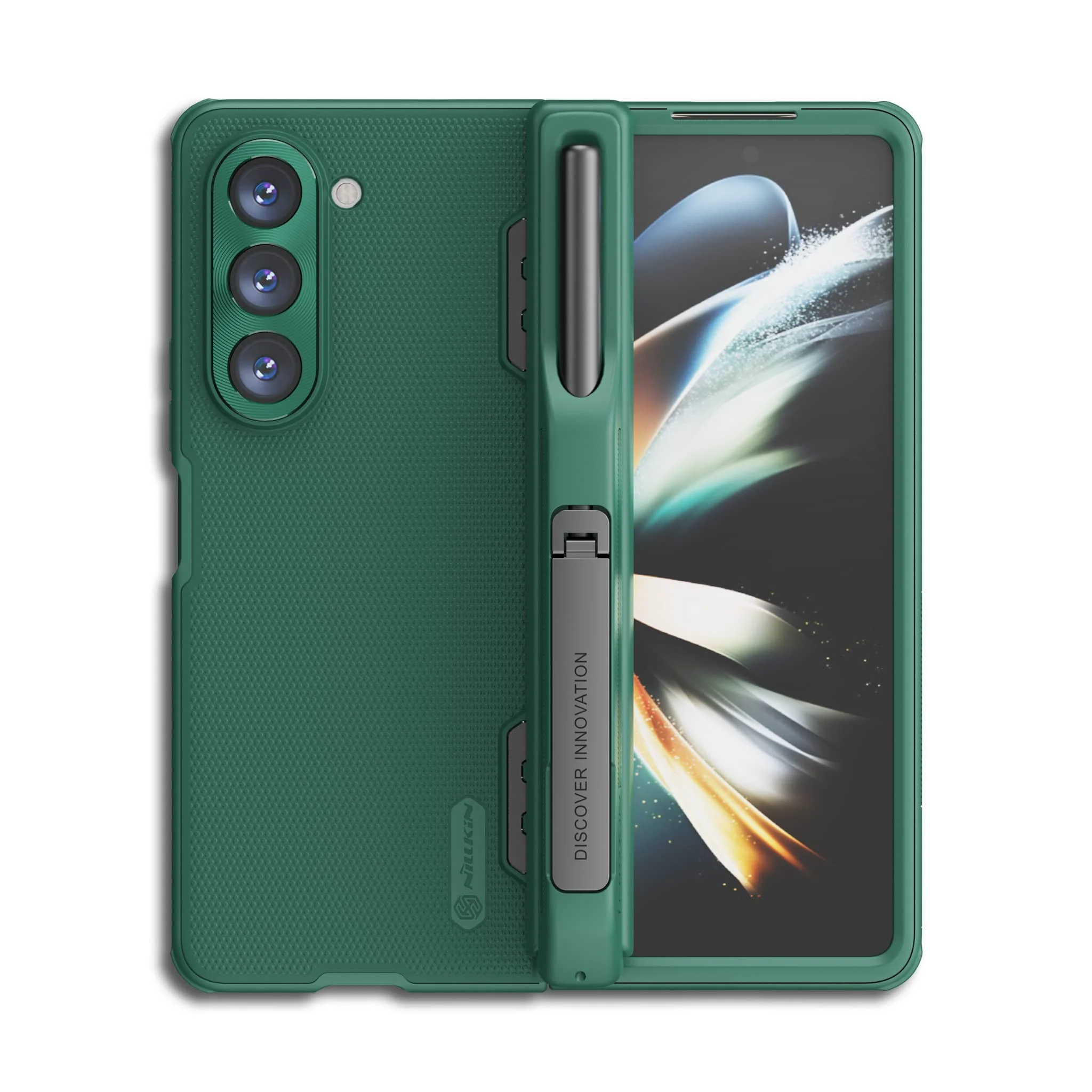 Super Frosted Shield Fold Case with Pen Holder for Galaxy Z Fold 5 - Image 6