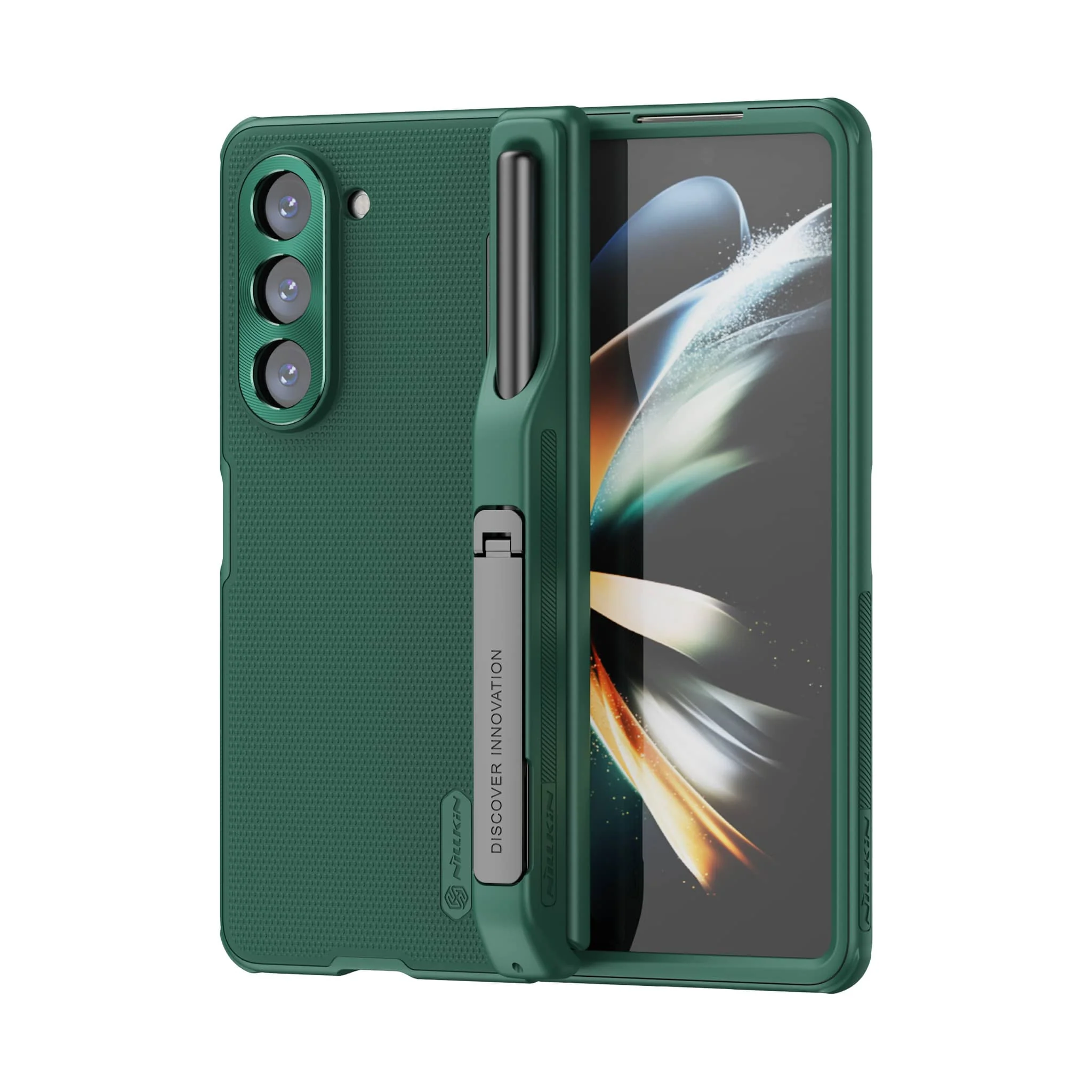 Super Frosted Shield Fold Case with Pen Holder for Galaxy Z Fold 5 - Image 7